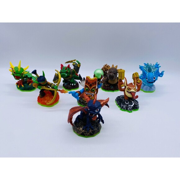 Skylanders Spyro's Adventure Lot of 8, Spyro, Camo, Trigger, Bash, Flame, etc. - Picture 1 of 16